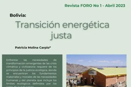 Transición energetica, pero justa